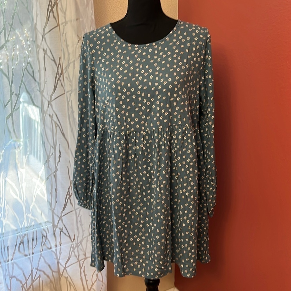 NEW American Eagle Drop Wasit Boho Cut Out Back Bady Doll Dress